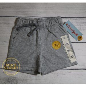 NWT Cat & Jack Heather Gray Drawstring Shorts